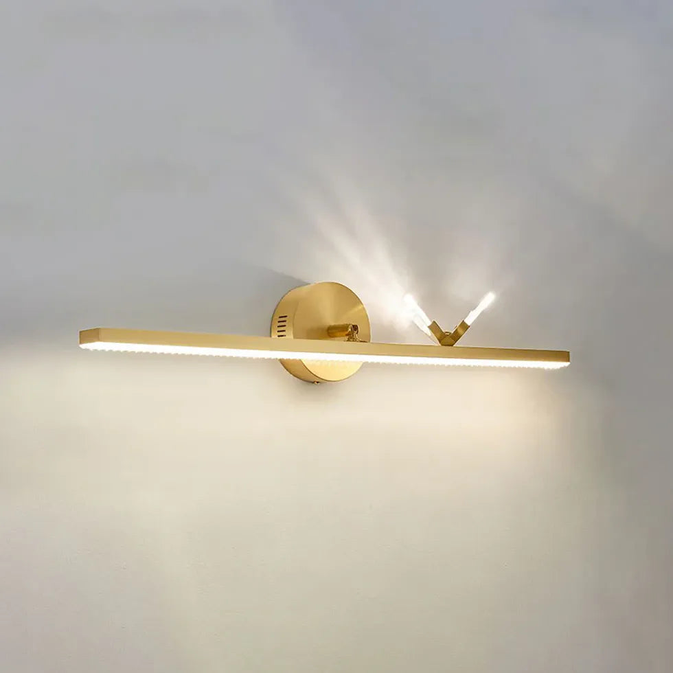 Gold Picture Light For Bathroom Linear Kady Acrylic Led