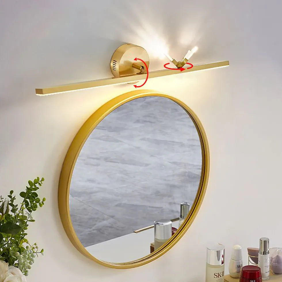 Gold Picture Light For Bathroom Linear Kady Acrylic Led