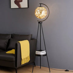 Gold Tripod Floor Lamp For Bedroom Valentina Metal Warm White