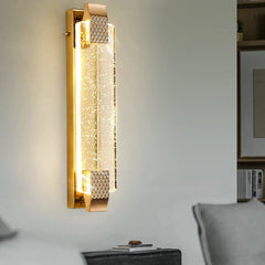 Flush Wall Light For Living Room Kajetan Metal & Glass Ip20