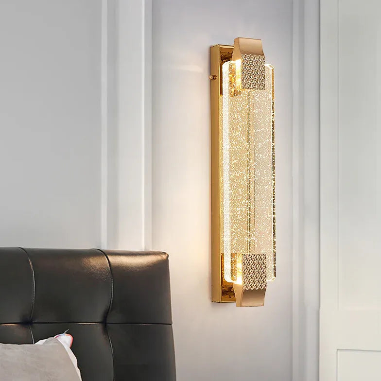 Flush Wall Light For Living Room Kajetan Metal & Glass Ip20