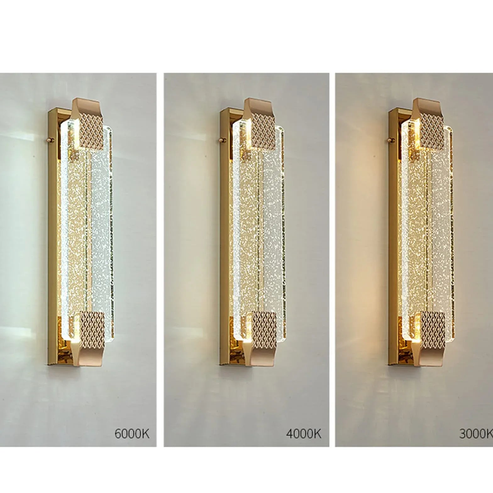 Flush Wall Light For Living Room Kajetan Metal & Glass Ip20