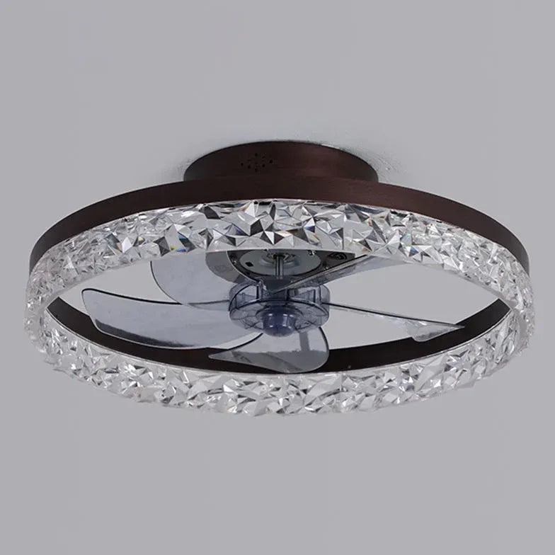 Ceiling Fan With Light For Bedroom Kirsten Metal Dimmable Led