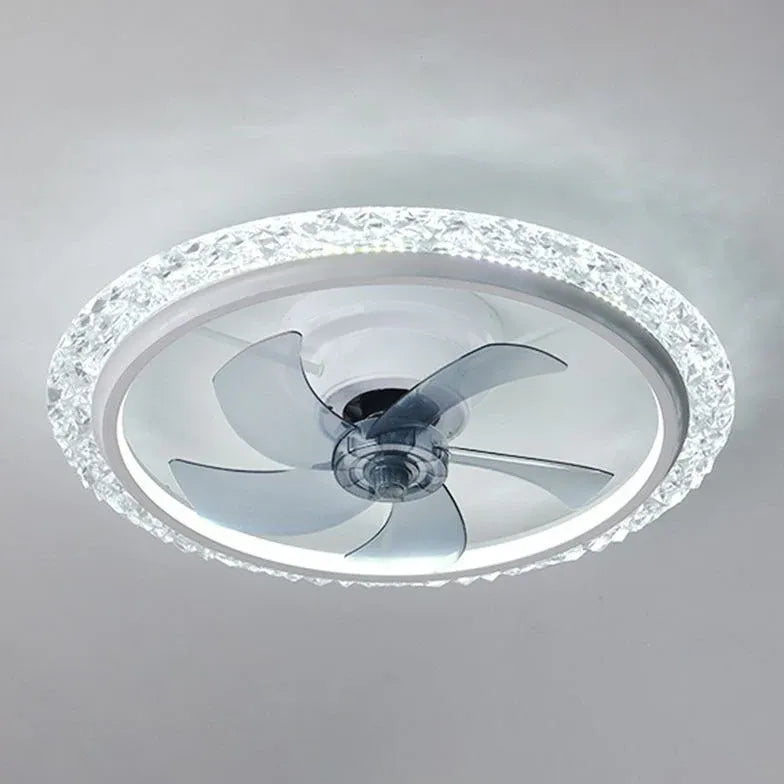 Ceiling Fan With Light For Bedroom Kirsten Metal Dimmable Led