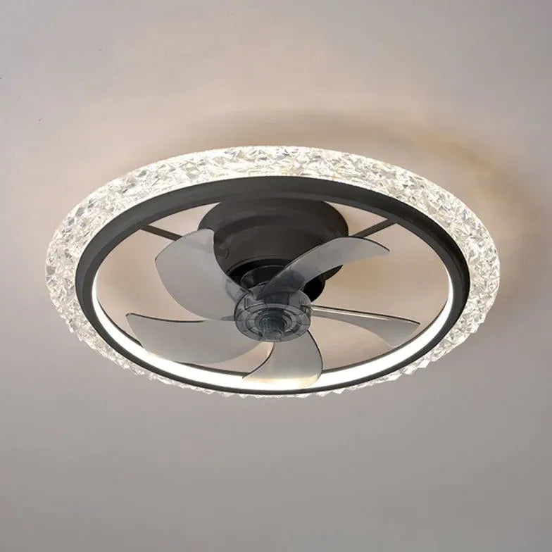 Ceiling Fan With Light For Bedroom Kirsten Metal Dimmable Led