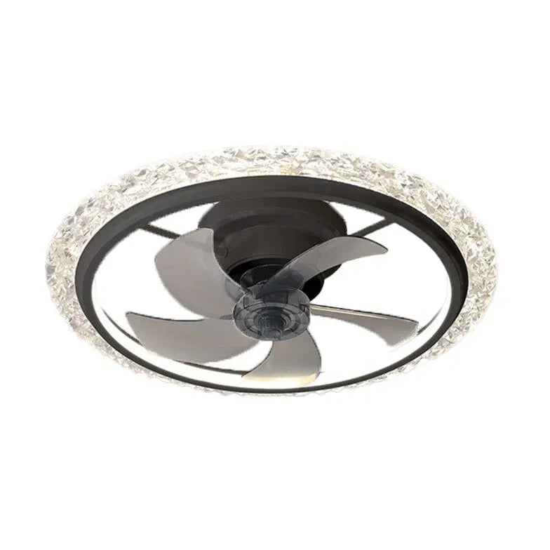 Ceiling Fan With Light For Bedroom Kirsten Metal Dimmable Led