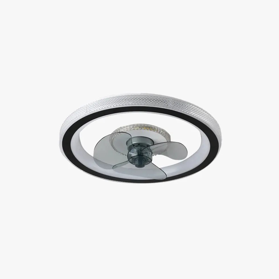 Ceiling Fan With Light For Bedroom Kirsten Metal Led