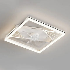 Ceiling Fan With Light For Bedroom Kirsten Metal & Acrylic Dimmable