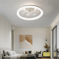 Ceiling Fan With Light For Bedroom Kirsten Metal & Acrylic Dimmable