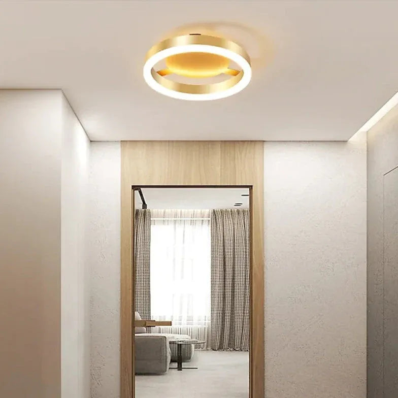 White Flush Light For Bedroom Modern Metal Led