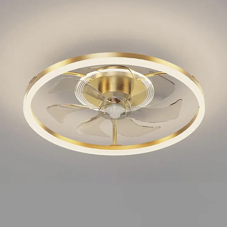 Ceiling Fan With Light For Bedroom Kirsten Metal & Acrylic Ip20 Dimmable