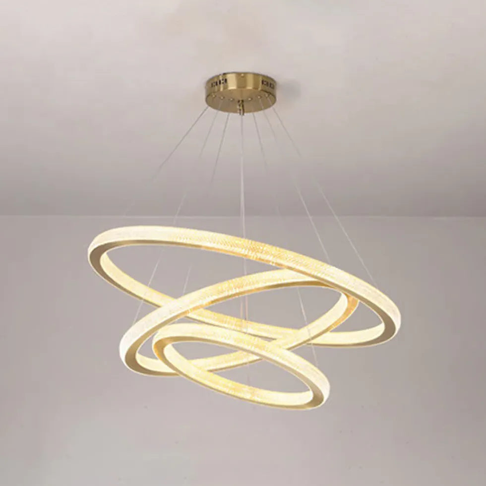 Gold Chandelier For Bedroom Kirsten Metal & Acrylic Ip20 Led