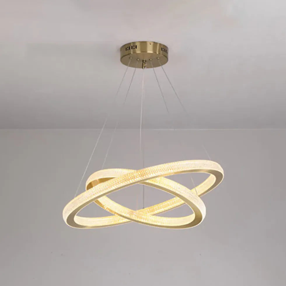 Gold Chandelier For Bedroom Kirsten Metal & Acrylic Ip20 Led