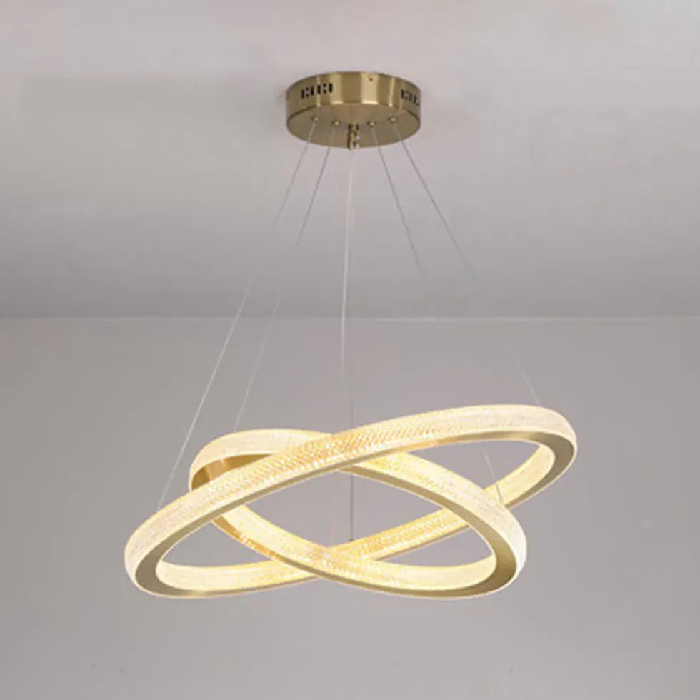 Gold Chandelier For Bedroom Kirsten Metal & Acrylic Ip20 Led