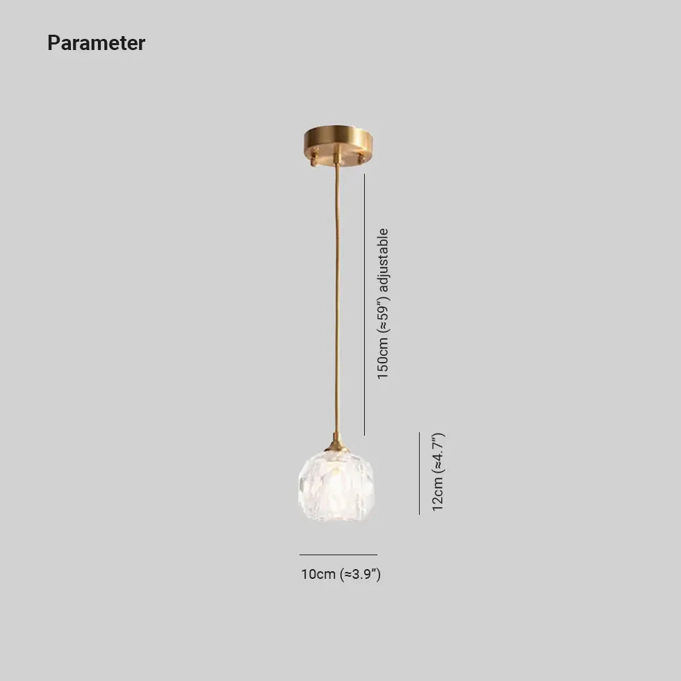 Light Single Pendant For Bedroom Kirsten Metal & Acrylic Ip20 Led