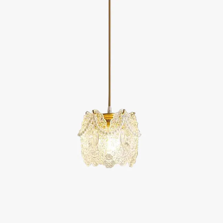 Gold Light Single Pendant For Bedroom Modern Acrylic