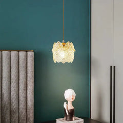 Gold Light Single Pendant For Bedroom Modern Acrylic