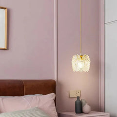 Gold Light Single Pendant For Bedroom Modern Acrylic