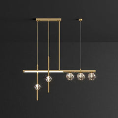 Gold Statement Pendant Light For Dining Room Kirsten Metal Led Ip20