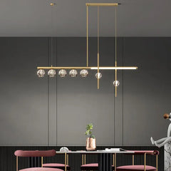 Gold Statement Pendant Light For Dining Room Kirsten Metal Led Ip20