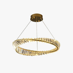 Gold Modern Chandeliers For Bedroom Round Kirsten Metal & Glass Led