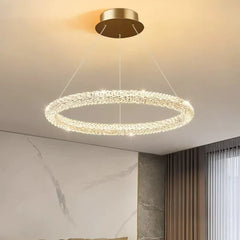 Modern Chandeliers For Bedroom Kristy Metal & Crystal Led