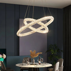 Modern Chandeliers For Bedroom Kristy Metal & Crystal Led