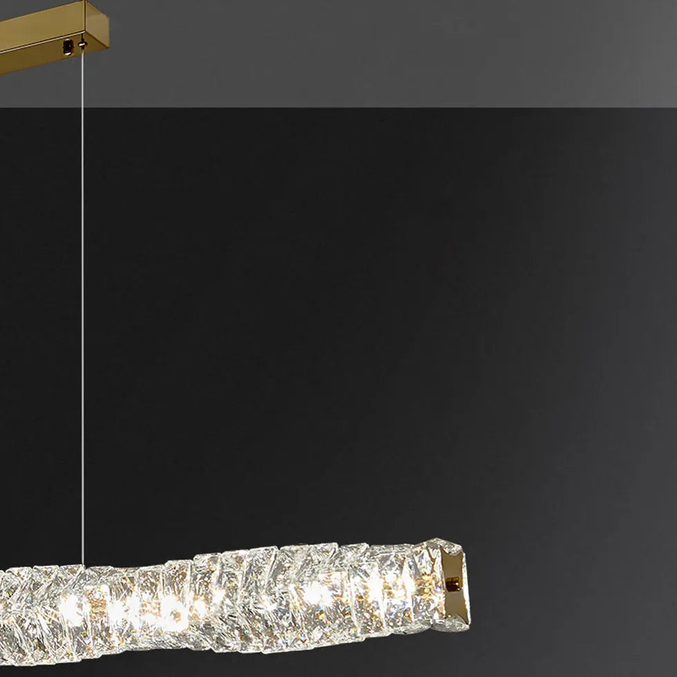 Gold Bar Pendant Light For Living Room Kristy Stainless Steel