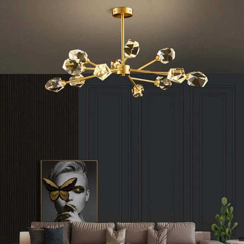 Kristy Luxurious Crystal Chandelier For Living Room