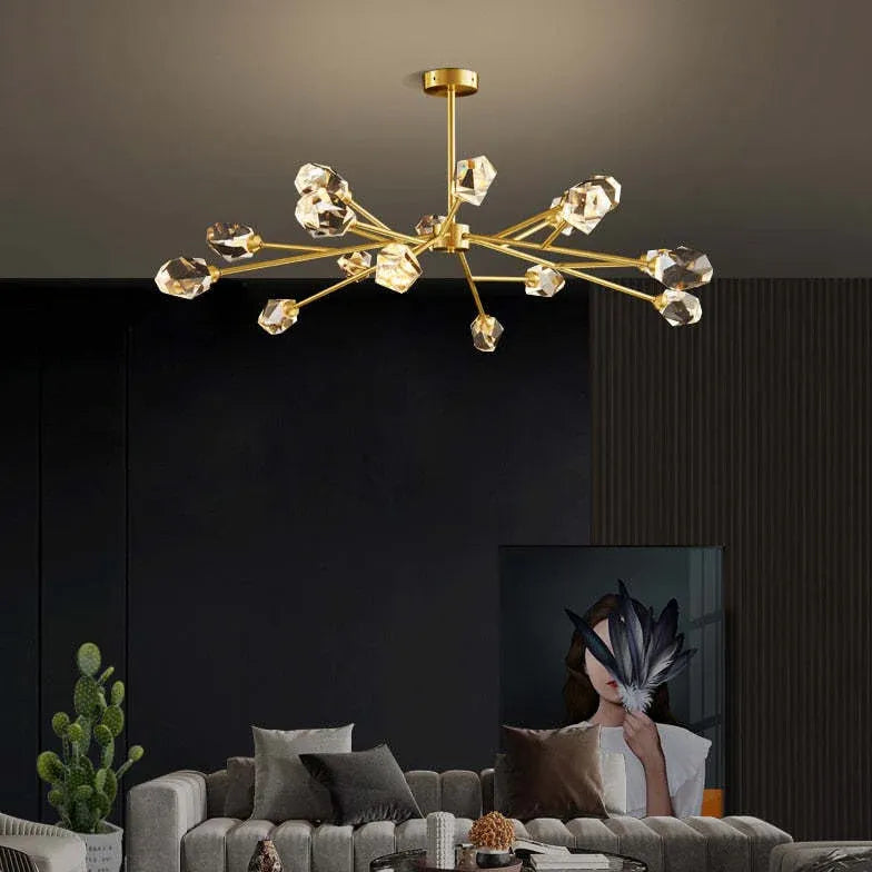 Kristy Luxurious Crystal Chandelier For Living Room