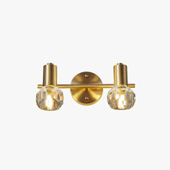 Multi Arm Wall Light For Bathroom Kristy Metal & Crystal Bi-pin Ip44