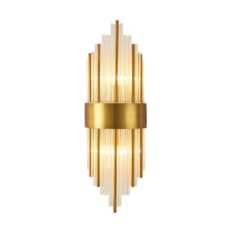 Gold Flush Wall Light For Bedroom Kristy Metal