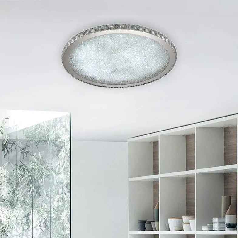 Flush Light For Bedroom Kristy Metal Led Warm White Ip20