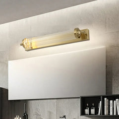 Gold Mirror Light For Bathroom Kristy Metal & Crystal Warm White