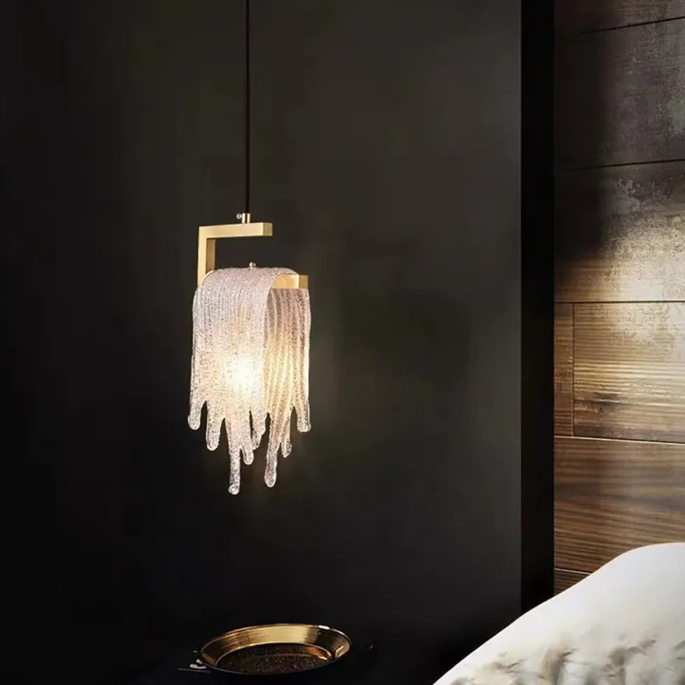 Light Single Pendant For Bedroom Kristy Crystal Led