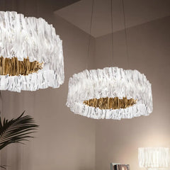 Bar Pendant Light For Bedroom Circle Kristy Acrylic Three Colours Change Bulb Include Led Ip20