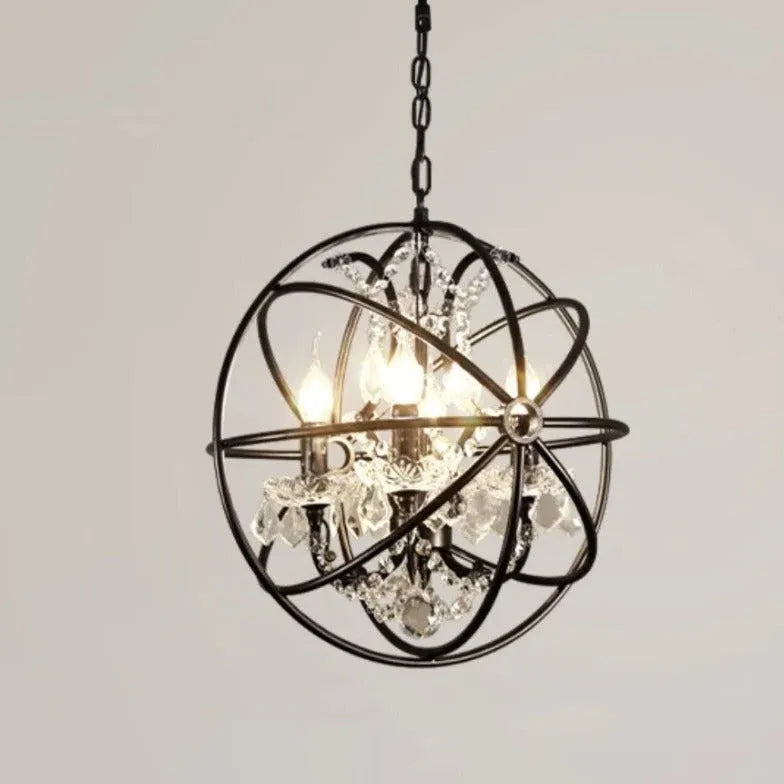 Black Statement Pendant Light For Bedroom Kristy Metal Ip20 Without Bulbs Led