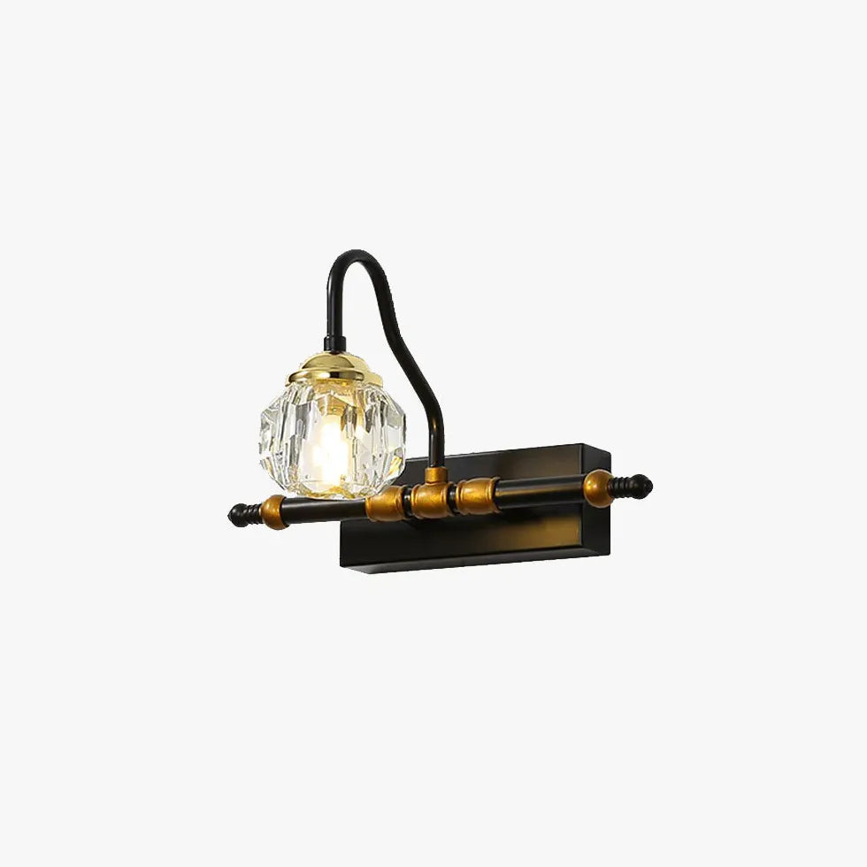 Black Multi Arm Wall Light For Bathroom Kristy Metal Bi-pin