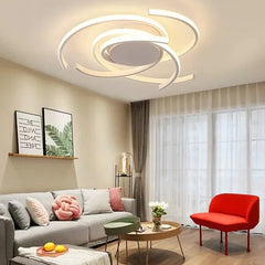 Black Flush Light For Bedroom Modern Aluminum Led