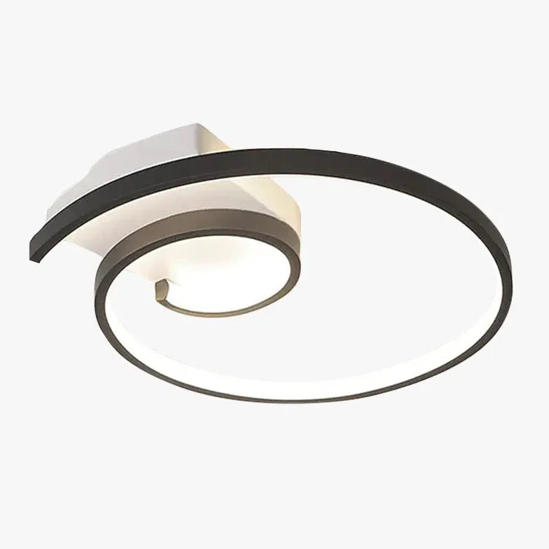 Black Flush Light For Children's Room Modern Metal Led