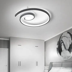 Black Flush Light For Children's Room Modern Metal Led