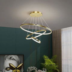 Statement Pendant Light For Dining Room Modern Aluminum Led