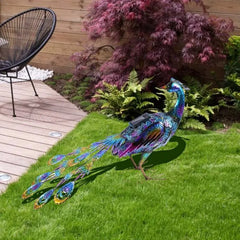 Led Solar Light Peacock Lawn Lamp Art Garden