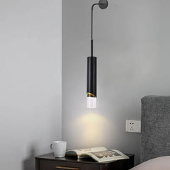 Single Arm Led Wall Lamp Bedside Modern Metal