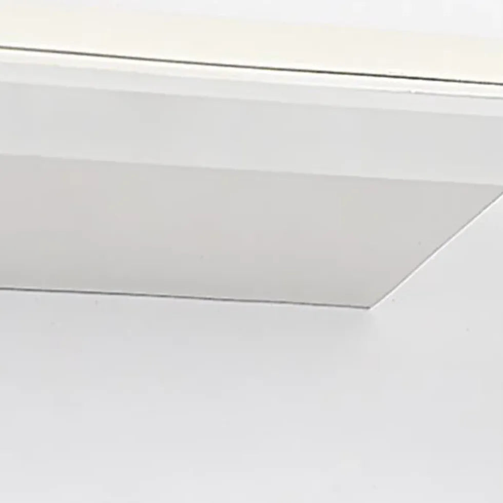 White Mirror Light For Bathroom Linear Leigh Metal & Acrylic Led