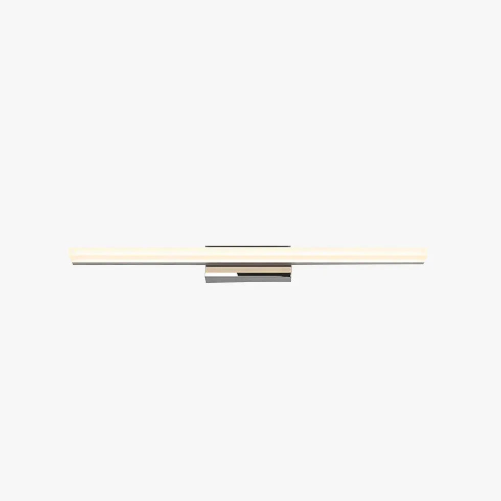 Black Mirror Light For Bathroom Linear Leigh Metal Led Ip44 Warm White