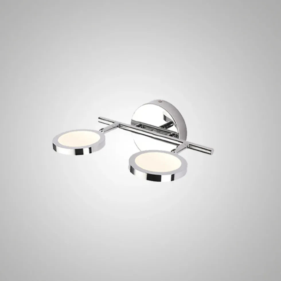 Silver Multi Arm Wall Light For Bathroom Leigh Metal & Acrylic Ip44 Led