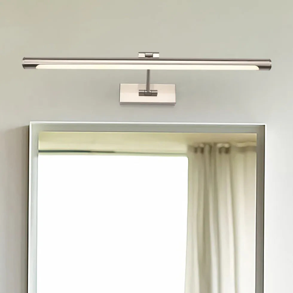 Gold Mirror Light For Bathroom Linear Leigh Metal & Pc Ip44 Warm White Led