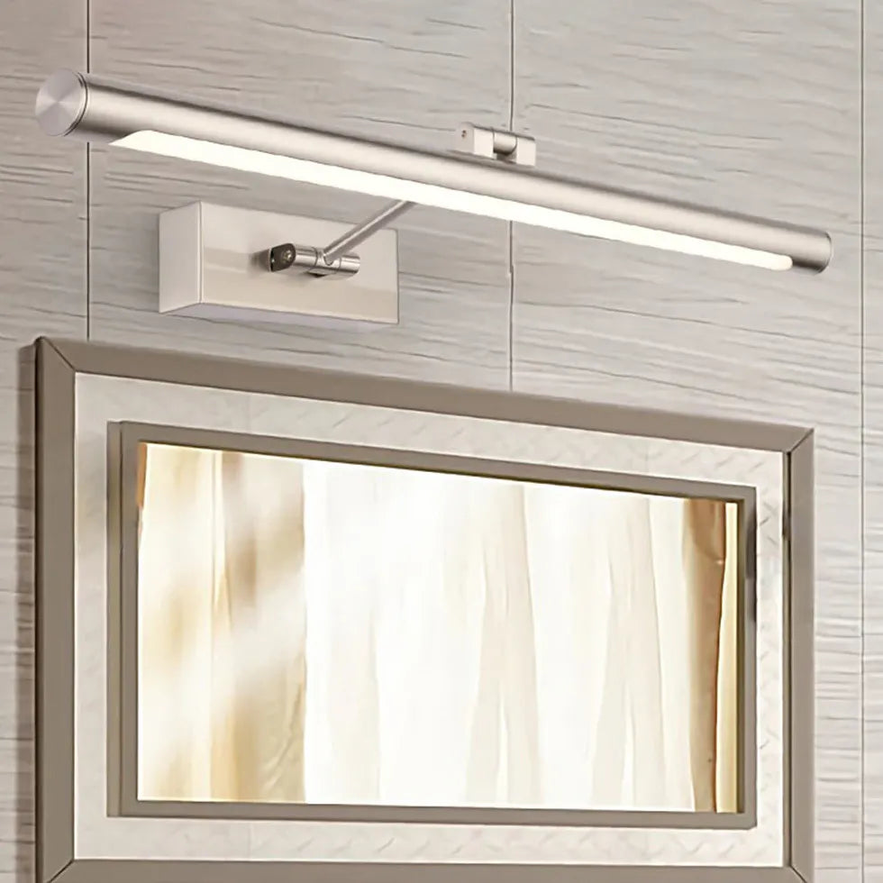 Gold Mirror Light For Bathroom Linear Leigh Metal & Pc Ip44 Warm White Led