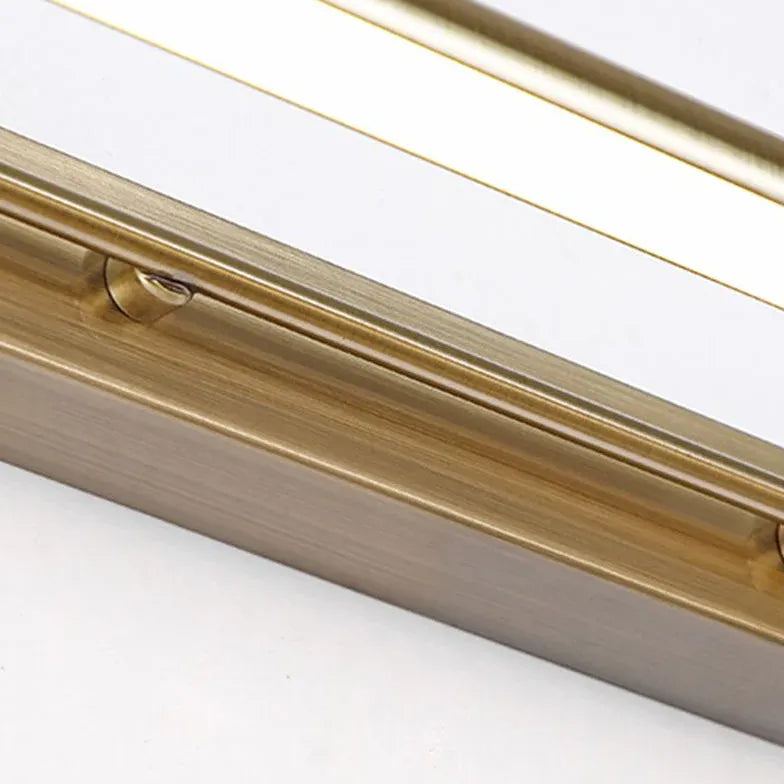 Gold Mirror Light For Bathroom Linear Leigh Metal & Acrylic Led